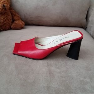 Mikai Red Mules